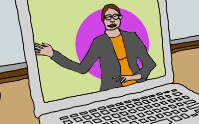 Ingen corona-karantän stoppar ett bra webinar