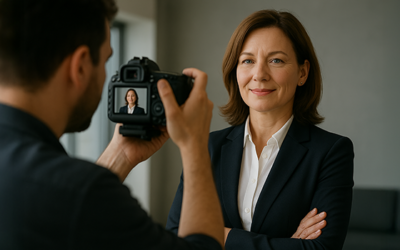 Pusha för kvartalsrapporten med en vd-film